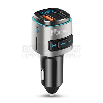 Aerpro APBT210 Bluetooth FM Transmitter With QC3.0 Quick Charge USB