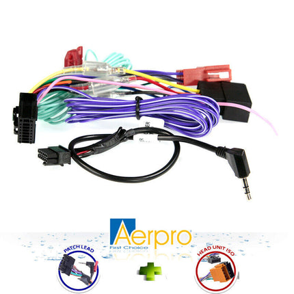 Aerpro APP9PIO8 APP9 Secondary ISO & SWC Patch Lead Suit Pioneer AV Headunits