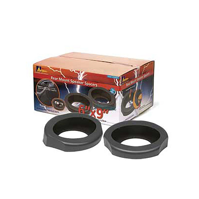 Aerpro APS690SG 6 x 9" Grey Rear Mount Angled Speaker Spacers - Pair