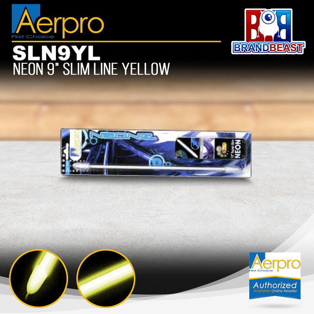 Aerpro SLN9YL Neon 9&quot; 228 mm Slim Yellow