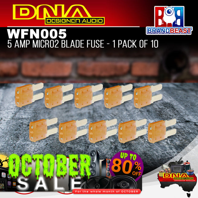 DNA WFN005 5 Amp Micro2 Fuse - 1 Pack Of 10