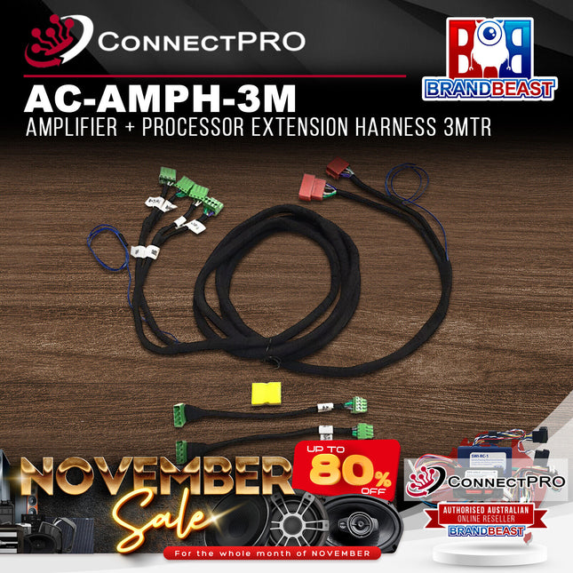 ConnectPRO AudioControl AC-AMPH-3M Amplifier + Processor Extension Harness 3mtr