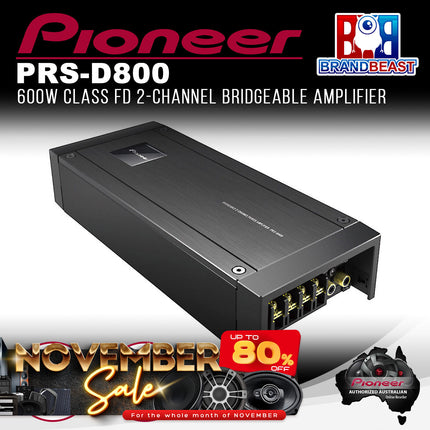 Pioneer PRS-D800 Class FD 2-Channel Bridgeable Amplifier