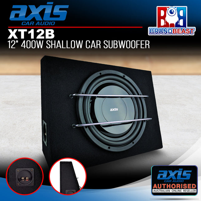 Axis XT12B 12" 400W Slimline Shallow-Mount Subwoofer Enclosure