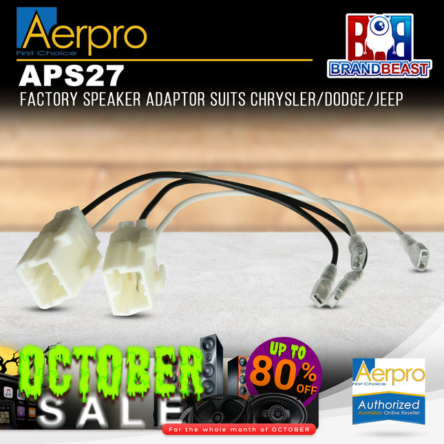 Aerpro APS27 Factory Speaker Adaptor Suit Chrysler/Dodge/Jeep
