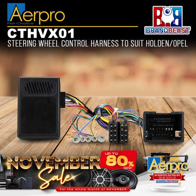 Aerpro CTHVX01 Steering Wheel Control Harness Suit Select Holden/Opel Vehicles