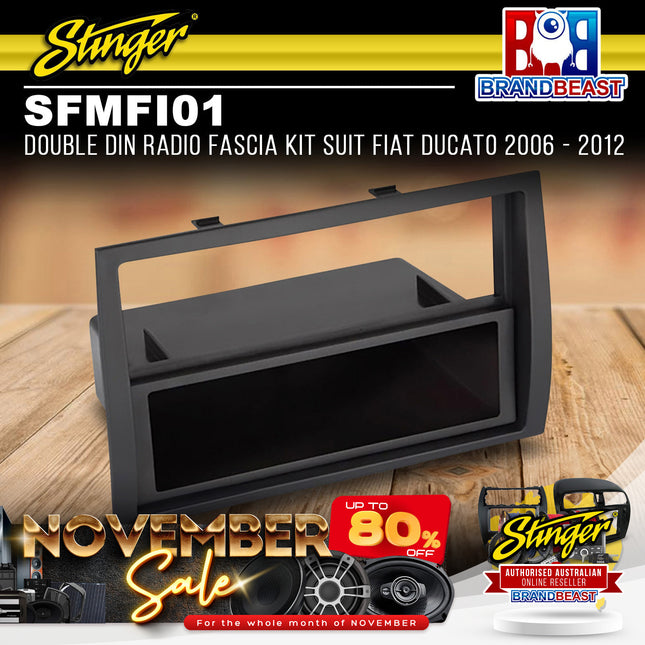 Stinger SFMFI01 Double DIN Radio Fascia Kit Suit Fiat Ducato 2006 - 2012