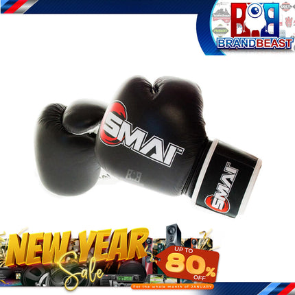 New Smai Pro Series 10oz Boxing Gloves Real Leather Traning Bag Sparing Fitness