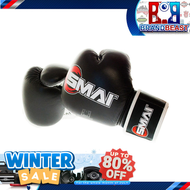 14oz Leather Boxing Gloves Training Sparring Kick Boxing Muay Thai Mma Gloves