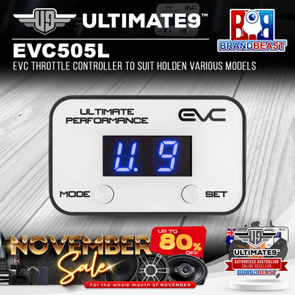 Ultimate9 EVC505L EVC Throttle Controller to Suit Holden Various Models