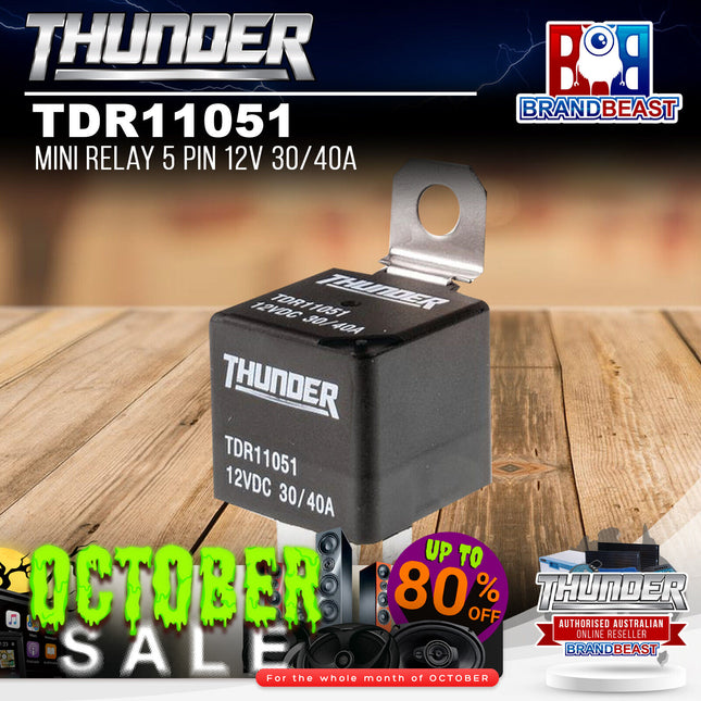 Thunder TDR11051 Mini Relay 5 Pin 12V 30/40A