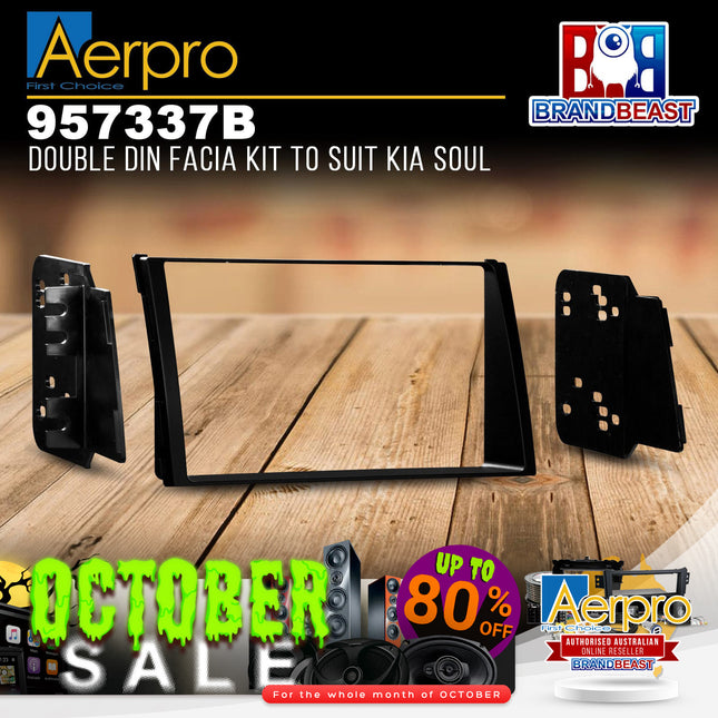 Aerpro 957337B Double DIN Facia Kit to Suit Kia Soul