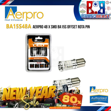 Aerpro BA15S48A 48 X SMD BA15S Offset Rota Pin