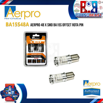 Aerpro BA15S48A 48 X SMD BA15S Offset Rota Pin