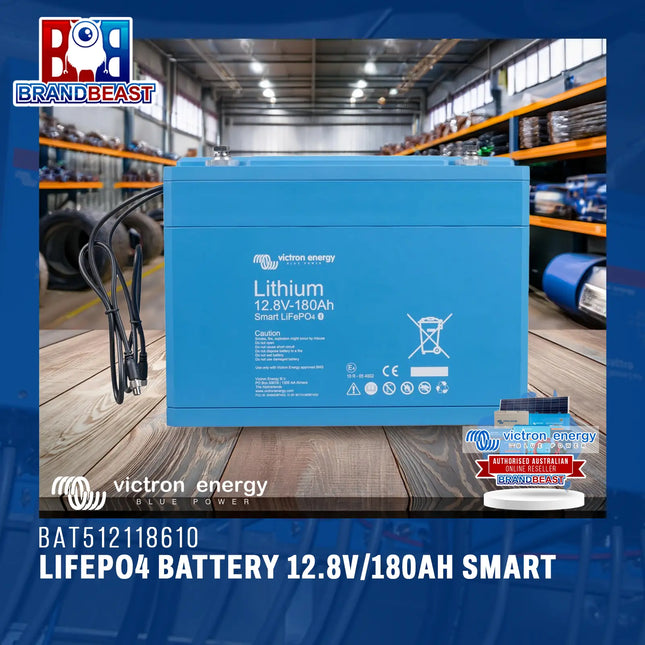 Victron Energy BAT512118610 LiFePO4 Battery 12.8V/180Ah Smart