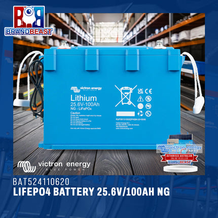 Victron Energy BAT524110620  LiFePO4 Battery 25.6V/100Ah NG