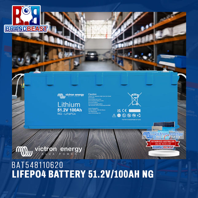 Victron Energy BAT548110620  LiFePO4 Battery 51.2V/100Ah NG