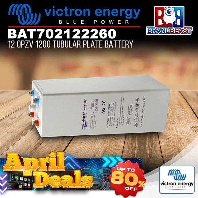 Victron Energy BAT702122260 12 OPzV 1200 Tubular Plate Battery