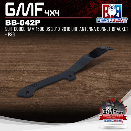 GMF4x4 BB-042P UHF Antenna Bonnet Bracket To Suit Dodge RAM 1500 DS 2010-2018 - Passenger Side