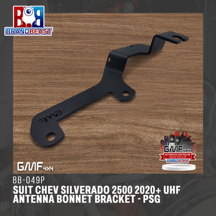 GMF4x4 BB-049P UHF Antenna Bracket Suit Chev Silverado 2500 2020+ Passenger Side