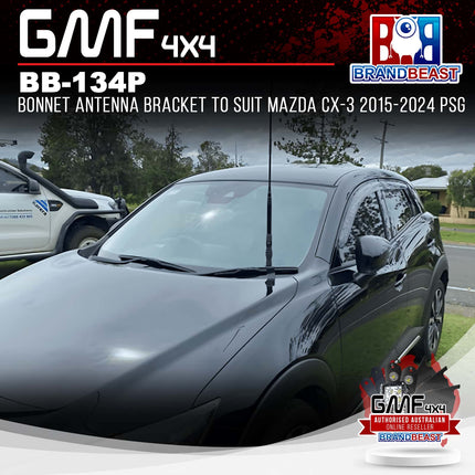 GMF4x4 BB-134P Bonnet Antenna Bracket To Suit Mazda CX-3 2015-2024 PSG