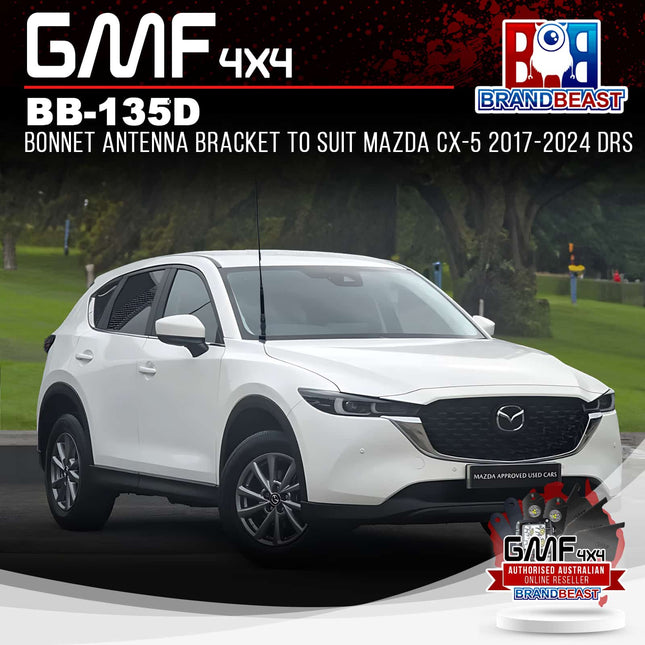 GMF4x4 BB-135D Bonnet Antenna Bracket To Suit Mazda CX-5 2017-2024 DRS