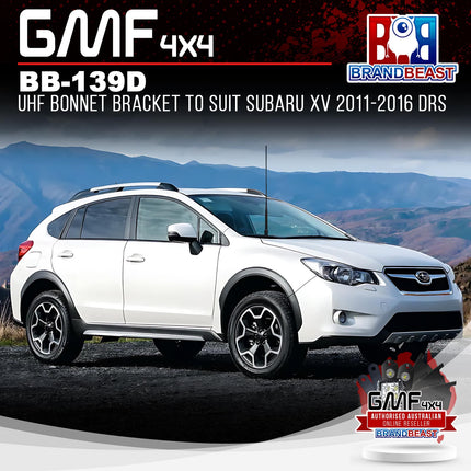 GMF4x4 BB-139D UHF Bonnet Bracket To Suit Subaru XV 2011-2016 DRS