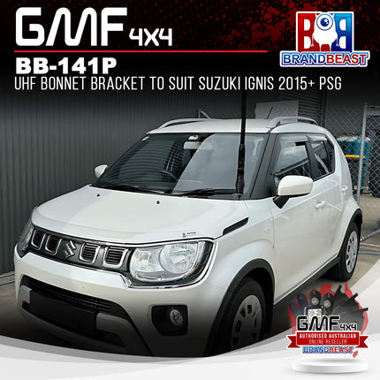 GMF4x4 BB-141P UHF Bonnet Bracket To Suit Suzuki Ignis 2015+ PSG