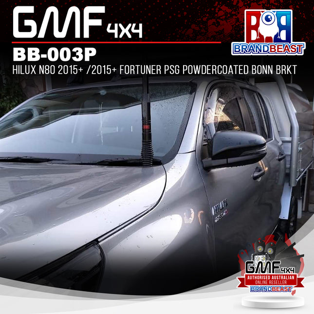 GMF4x4 BB-003P UHF Antenna Bracket Suits Hilux N80/Fortuner 2015+ Passenger Side