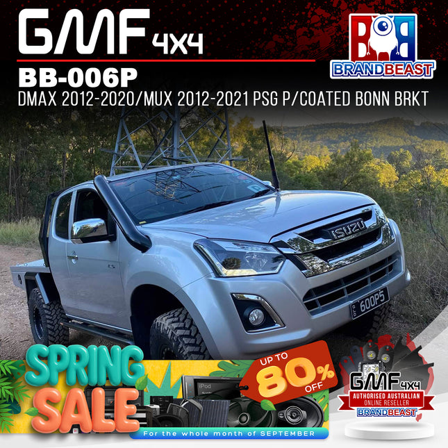 GMF4x4 BB-006P UHF Antenna Bonnet Bracket Suit DMAX & MUX 2012+ (Passenger Side)