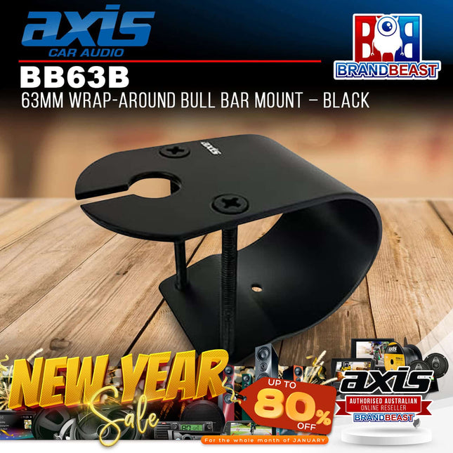 Axis BB63B 63mm Wrap Around Bull Bar Mount Black