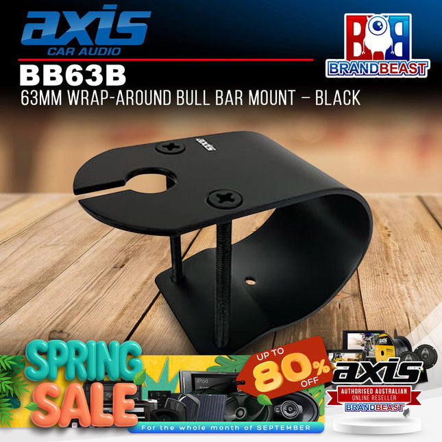Axis BB63B 63mm Wrap Around Bull Bar Mount Black