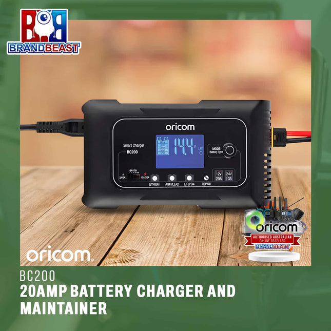 Oricom BC200 20amp Battery Charger and Maintainer