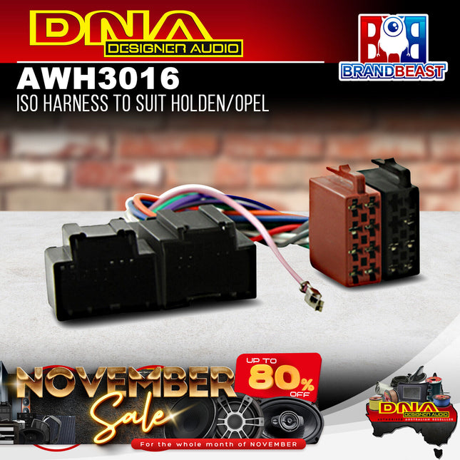 DNA AWH3016 ISO Harness to Suit Holden/Opel