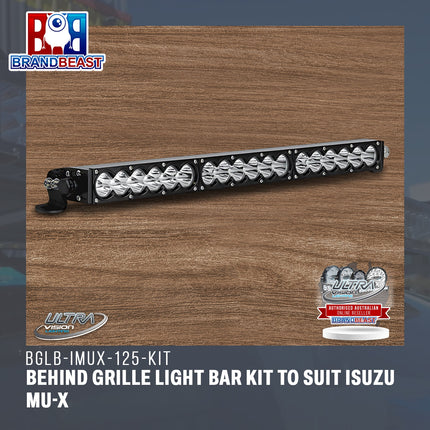 Ultra Vision Lighting BGLB-IMUX-125-KIT Behind Grille Light Bar Kit To Suit Isuzu MU-X