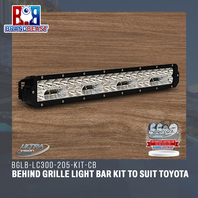 Ultra Vision Lighting BGLB-LC300-205-KIT-CB Behind Grille Light Bar Kit To Suit Toyota GR Sport