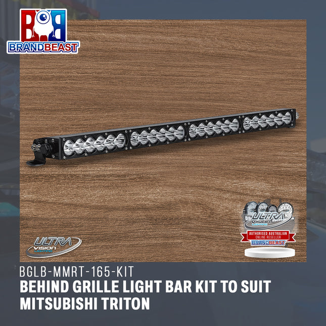 Ultra Vision Lighting BGLB-MMRT-165-KIT Behind Grille Light Bar Kit To Suit Mitsubishi Triton