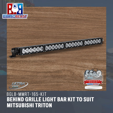 Ultra Vision Lighting BGLB-MMRT-165-KIT Behind Grille Light Bar Kit To Suit Mitsubishi Triton