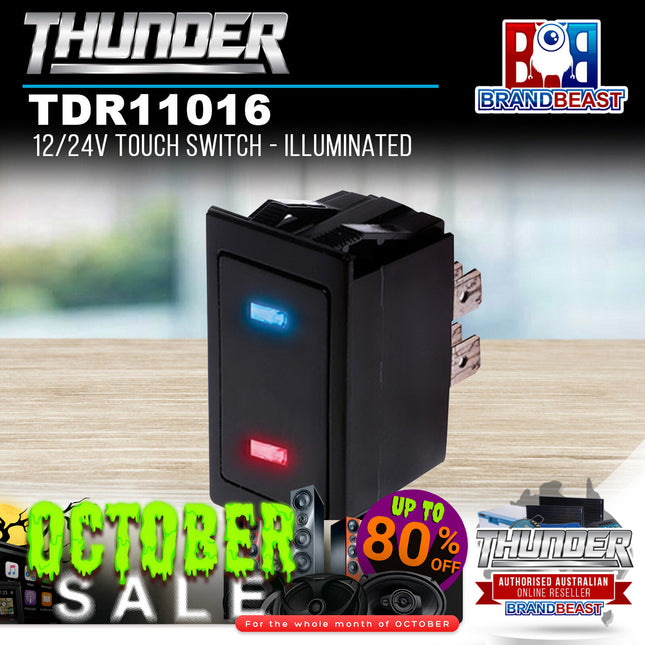 Thunder TDR11016 12/24V Touch Switch - Illuminated