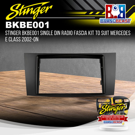 Stinger BKBE001 Single DIN Radio Fascia Kit to Suit Mercedes E Class 2002-On