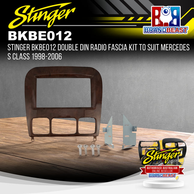 Stinger BKBE012 Double DIN Radio Fascia Kit to Suit Mercedes S Class