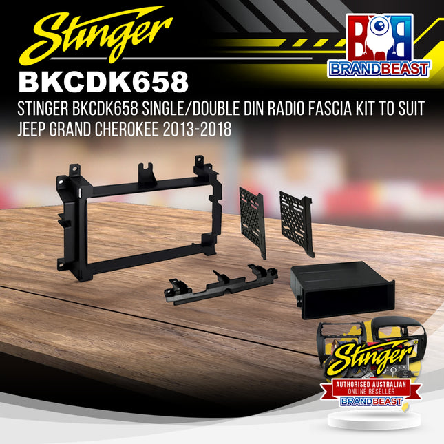 Stinger BKCDK658 Single/Double DIN Radio Fascia Kit to Suit Jeep Grand Cherokee 2013-2018