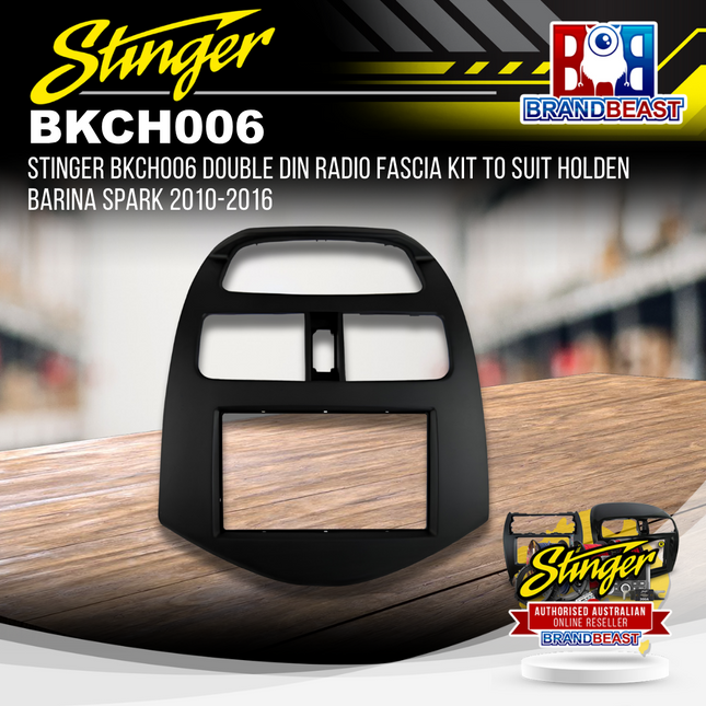 Stinger BKCH006 Double DIN Radio Fascia Kit to Suit Holden Barina Spark 2010-2016