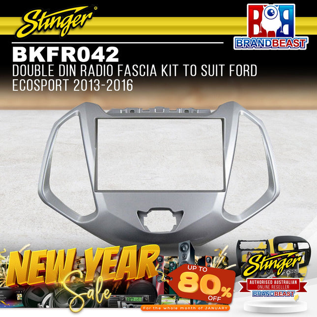 Stinger BKFR042 Double DIN Radio Fascia Kit To Suit Ford EcoSport 2013-2016