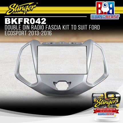 Stinger BKFR042 Double DIN Radio Fascia Kit To Suit Ford EcoSport 2013-2016