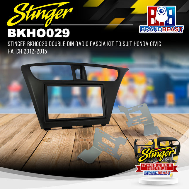 Stinger BKHO029 Double DIN Radio Fascia Kit To Suit Honda Civic Hatch 2012-2015