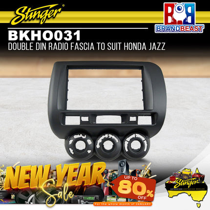 Stinger BKHO031 Double DIN Radio Fascia Kit To Suit Honda Jazz 2001-2007