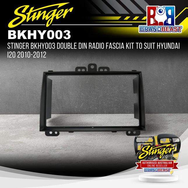 Stinger BKHY003 Double DIN Radio Fascia Kit To Suit Hyundai i20 2010-2012