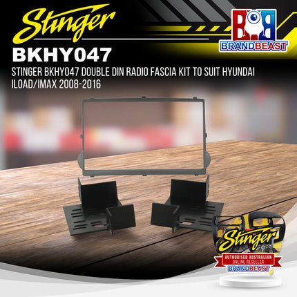 Stinger BKHY047 Double DIN Radio Fascia Kit To Suit Hyundai iLoad/iMax 2008-2016