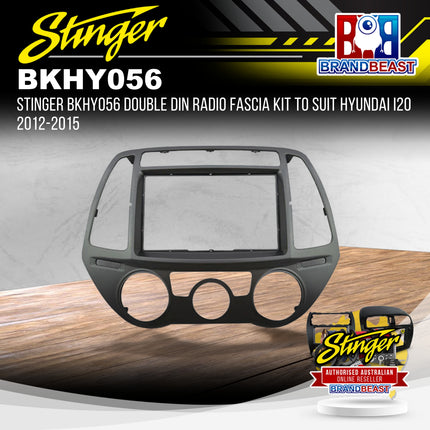 Stinger BKHY056 Double DIN Radio Fascia Kit To Suit Hyundai i20 2012-2015